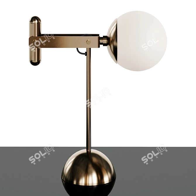 Elegant Fendi Lux Table Lamp 3D model image 3