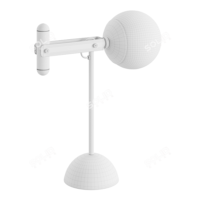 Elegant Fendi Lux Table Lamp 3D model image 4