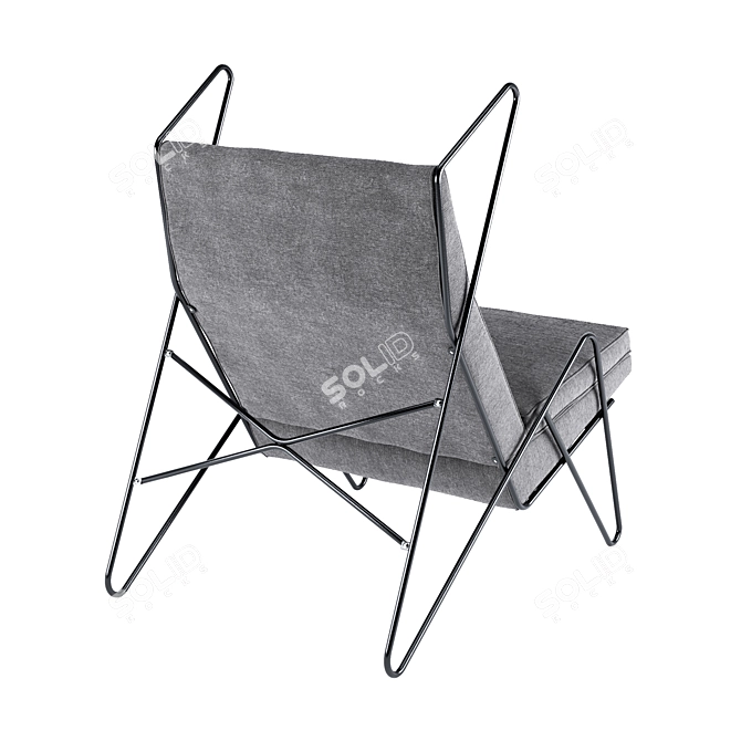 Elegant Manitoba Loung Chair 3D model image 2