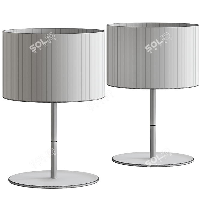 Elegant Haag Table Lamp by Valaisin 3D model image 2