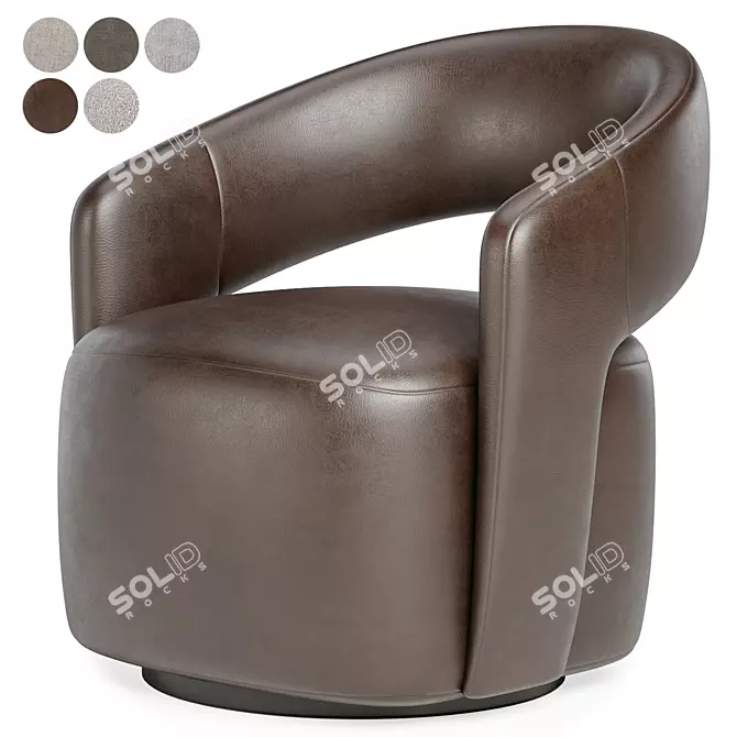 Contemporary Judi Armchair: Ultimate Comfort 3D model image 1