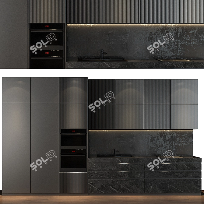 Essential Kitchen Set 3D model image 1