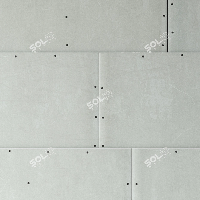 Seamless Texture Drywall Panels 3D model image 2