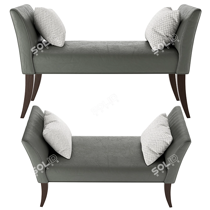 Elegant GOYA Sofa 3D model image 1