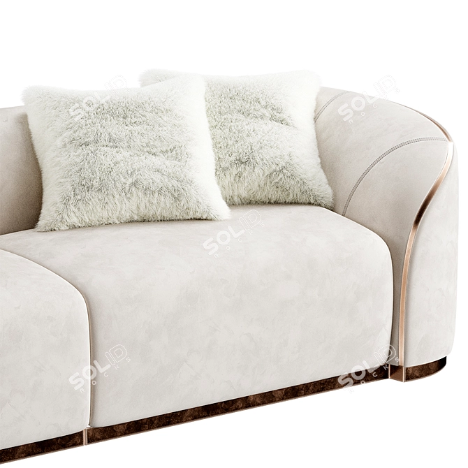 Luxury Pierre Sofa - Italian Glamour 3D model image 2