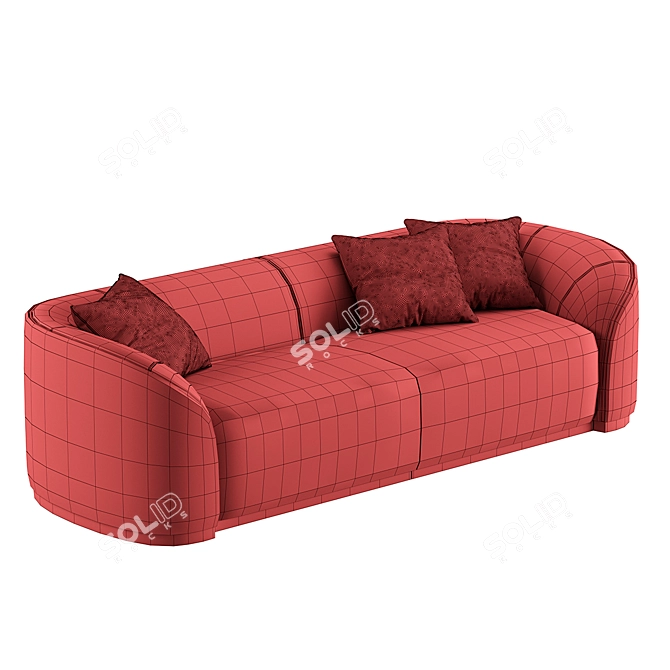 Luxury Pierre Sofa - Italian Glamour 3D model image 6