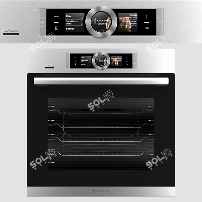 Bosch Kitchen Appliance Set: Coffee Machine, Oven, Microwave 3D model image 3