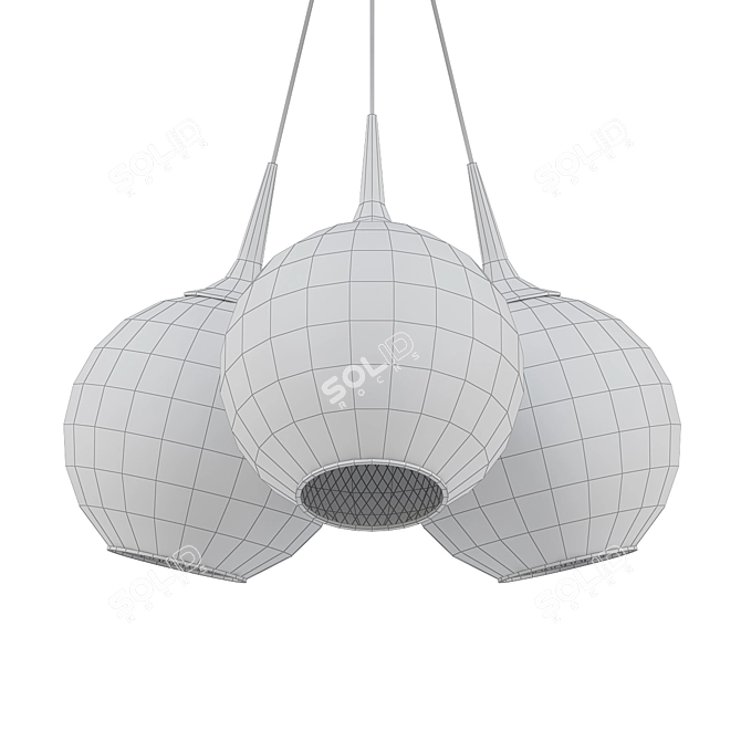 Zin 21 LED Multi Light Pendant 3D model image 2