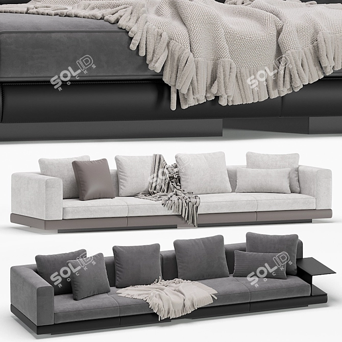 Modular Connery Sofa: Ultimate Versatility 3D model image 1