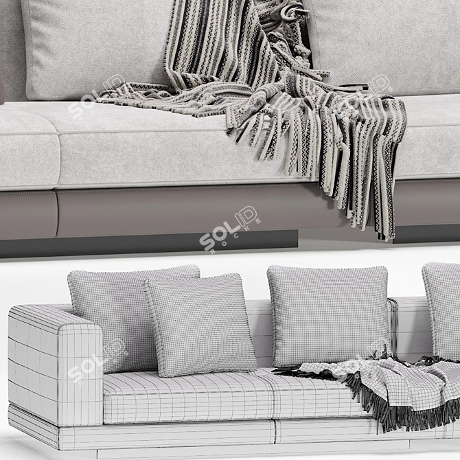 Modular Connery Sofa: Ultimate Versatility 3D model image 7