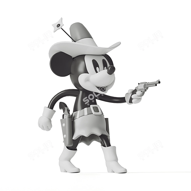 Vray Render of Mickey Mouse 3D model image 1