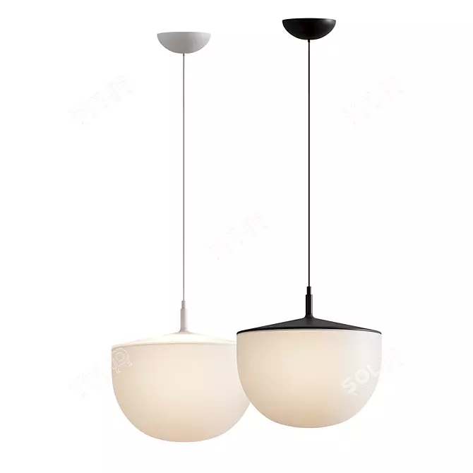 Cheshire Opal Pendant Lamp 3D model image 3