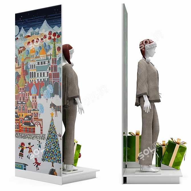 Fashion Shop: Podiums, Mannequins & Gifts 3D model image 2