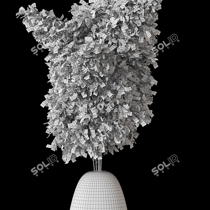 Elegant Pampas Grass Decor 3D model image 3