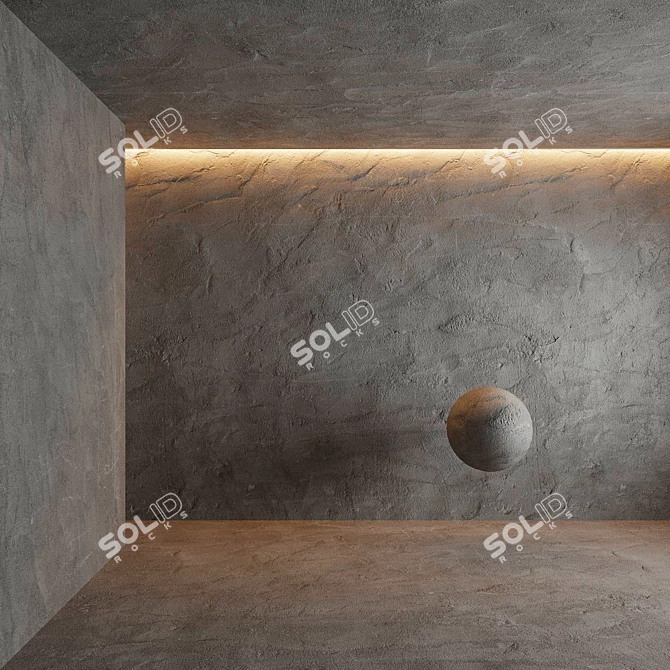 Sleek Concrete Plaster Vol.1 3D model image 3