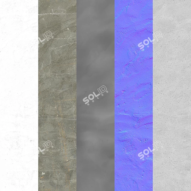 Sleek Concrete Plaster Vol.1 3D model image 4