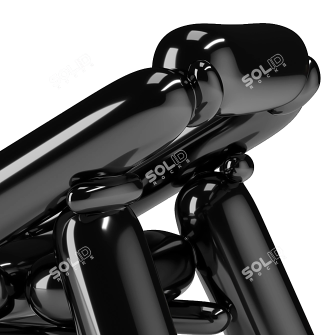 Innovative Blowing Armchair 2: Futuristic Design 3D model image 3