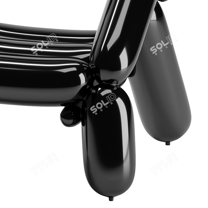 Innovative Blowing Armchair 2: Futuristic Design 3D model image 4