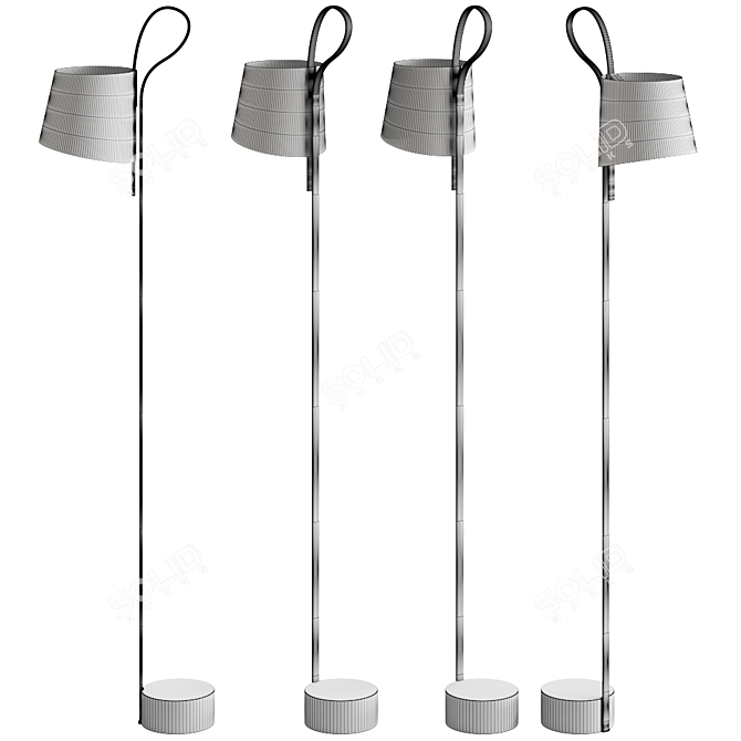 Hay Rope Trick Floor Lamp 3D model image 2