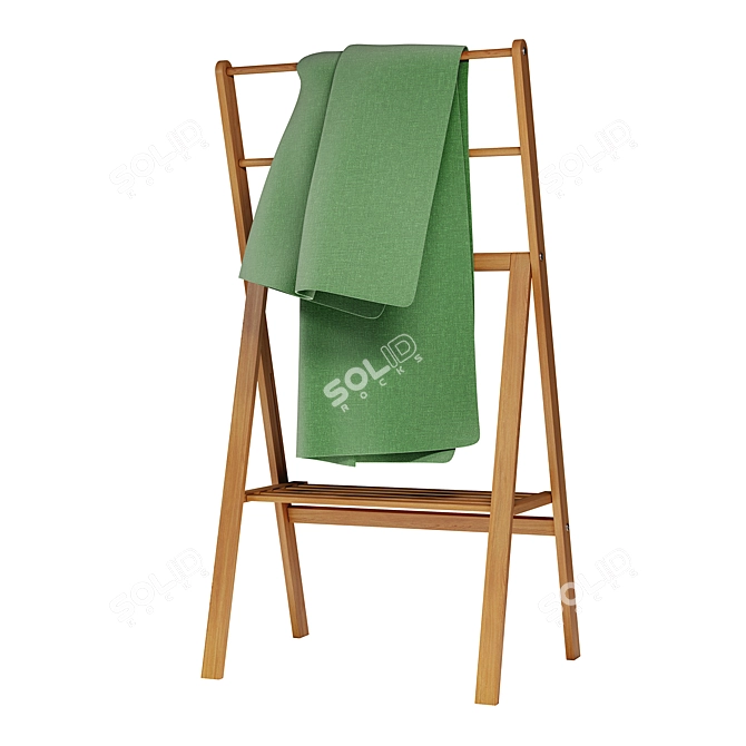 Foldable Floor Dryer
Compact Towel Drying Stand
Space-saving Stand Dryer
Folding Towel Drying Rack 3D model image 3