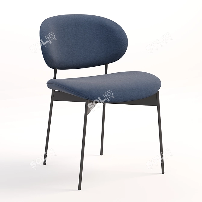 Luz Upholstered Chair 3D model image 3