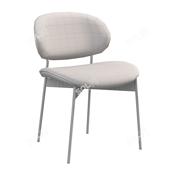 Luz Upholstered Chair 3D model image 6