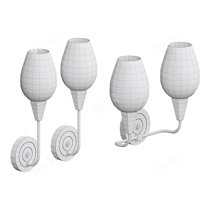 Industrial Style Wall Lamp - LOGMONT-2 from IMPERIUMLOFT 3D model image 4