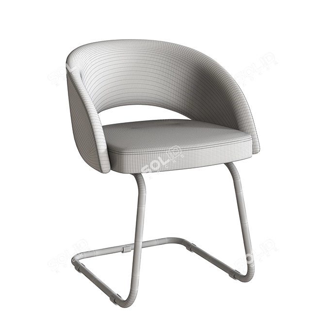 Mirella Comfort Chair: Stylish and Relaxing 3D model image 4