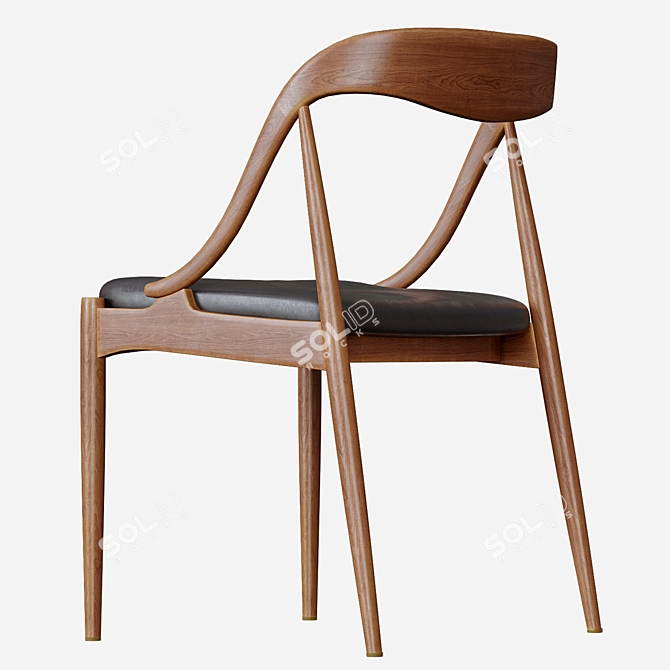 Mid-Century Modern Chairs by Johannes Andersen 3D model image 3