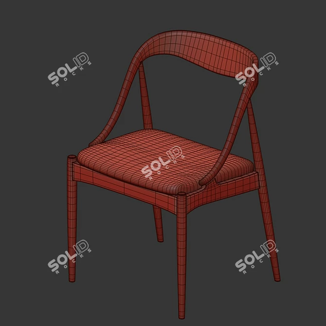 Mid-Century Modern Chairs by Johannes Andersen 3D model image 4