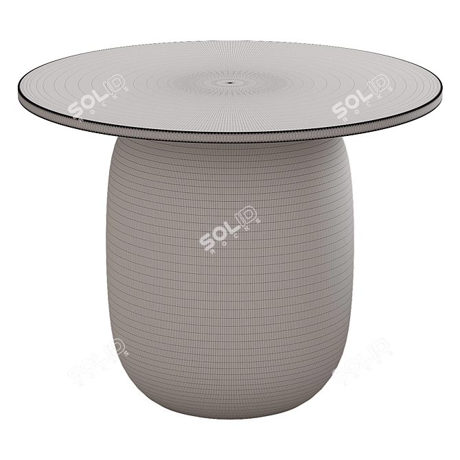 Elegant Round Coffee Table 3D model image 3