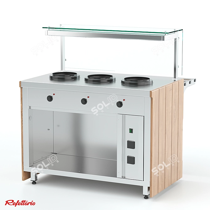 Refettorio 5L Electric Soup Bain-Marie 3D model image 2