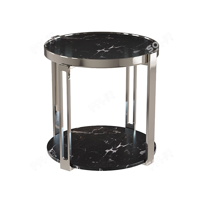 Elegant Marble Coffee Table 3D model image 3