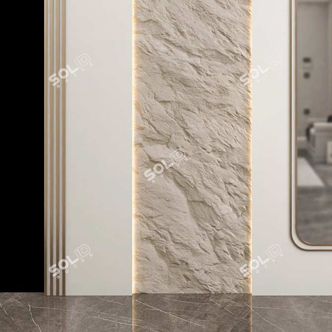 Wall Panel Design | 01  Modern, Textured, Versatile 3D model image 3