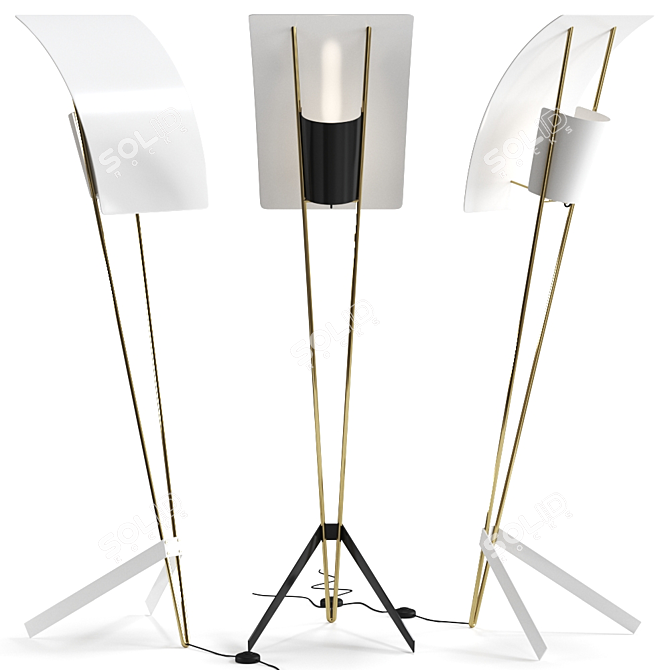 Sleek G30 Modern Floor Lamp 3D model image 1