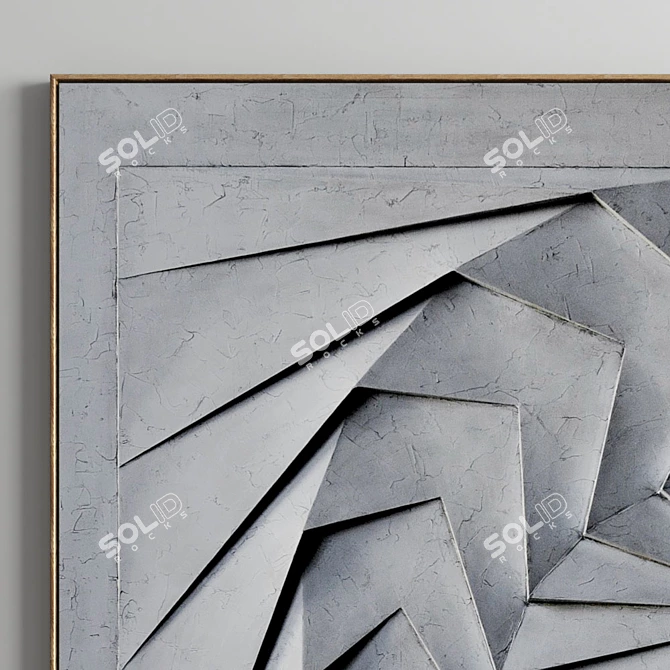 Plaster Frame Duo: Interior Masterpiece 3D model image 5