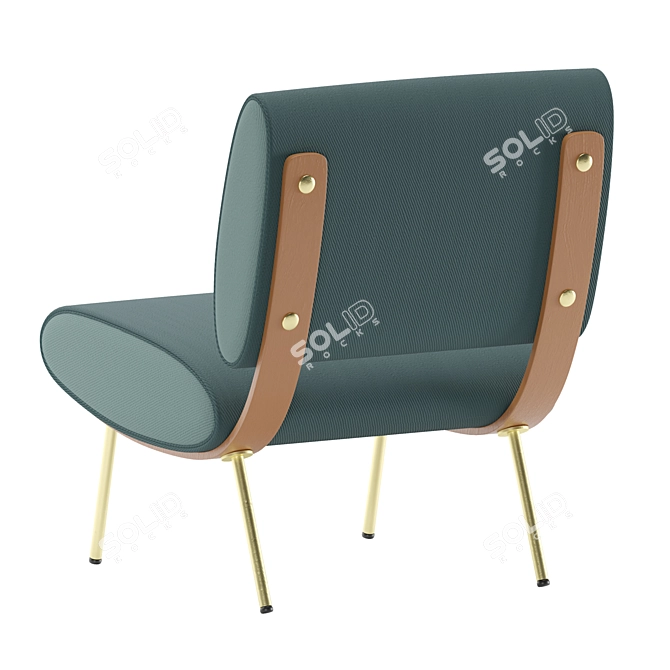 Title: Molteni & Co ROUND D.154.5 Chair 3D model image 4