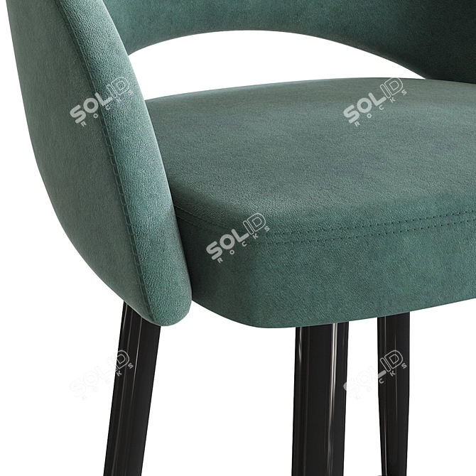 Mirella Upholstered Bar Chair 3D model image 8