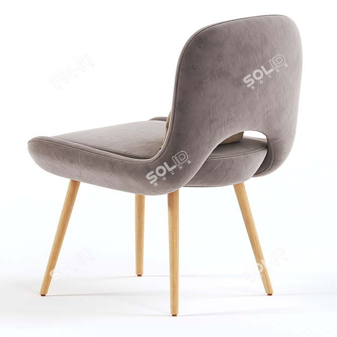 Elegant Bliss Chair: Modern Design 3D model image 5