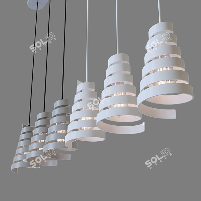 Eurosvet 50058/3 Storm Pendant Lamp 3D model image 2