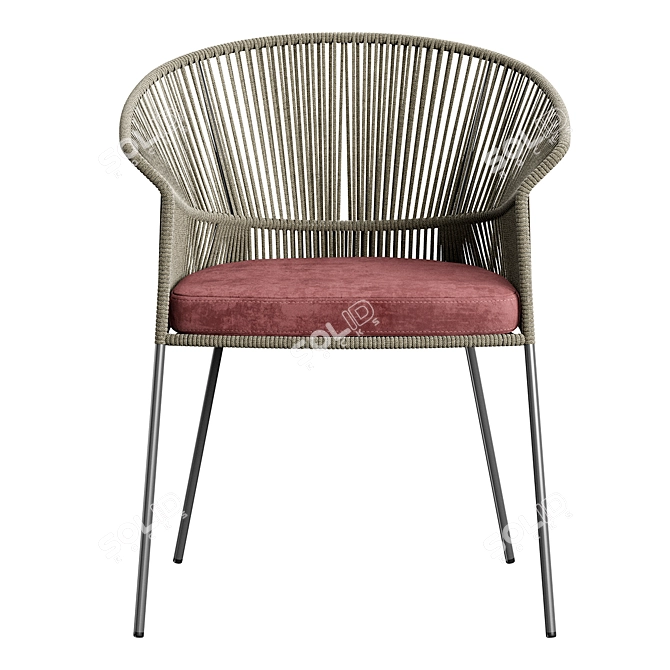 Ola Chair: Stylish, Customizable, Compact 3D model image 2