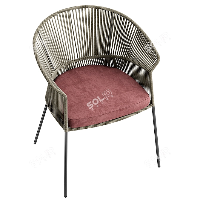 Ola Chair: Stylish, Customizable, Compact 3D model image 3