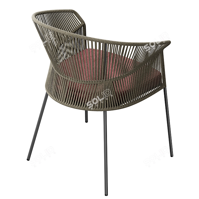 Ola Chair: Stylish, Customizable, Compact 3D model image 4