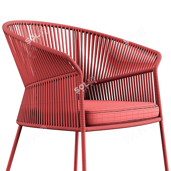 Ola Chair: Stylish, Customizable, Compact 3D model image 6