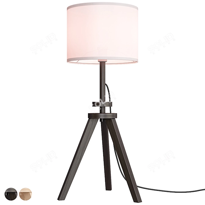 Lauters Ikea Ash White Desk Lamp 3D model image 2