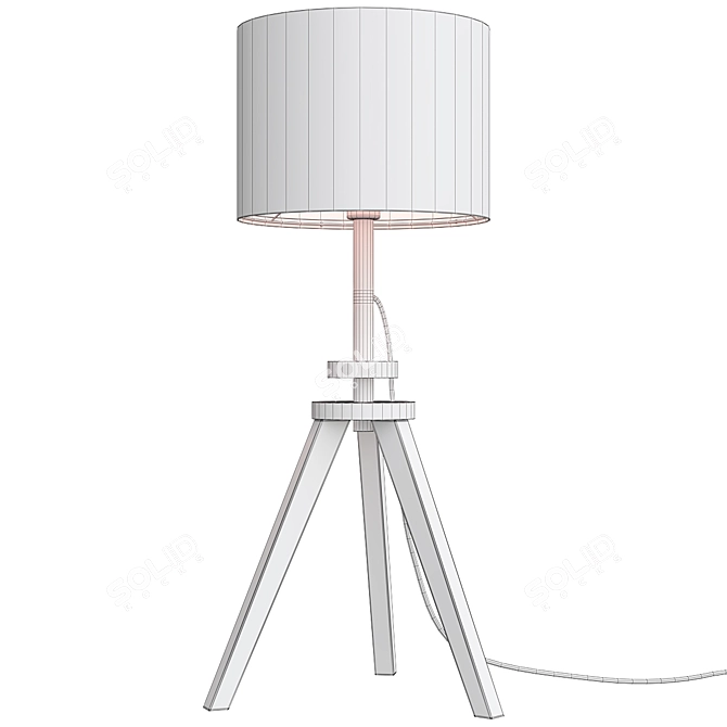 Lauters Ikea Ash White Desk Lamp 3D model image 3