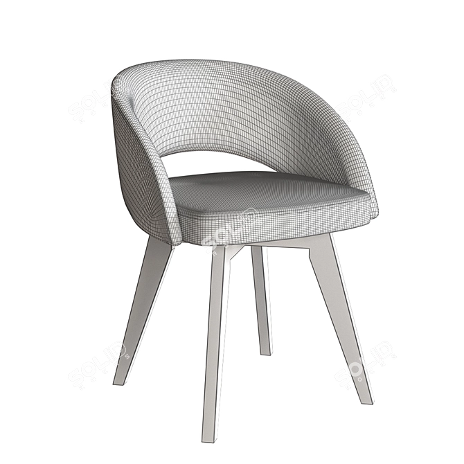 Mirella Massive Standard Chair 3D model image 5