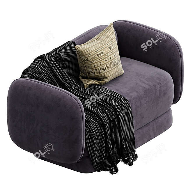 Elegant Duo: MAJOR TOM Sofa 3D model image 4