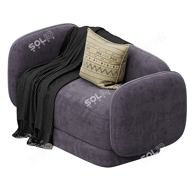 Elegant Duo: MAJOR TOM Sofa 3D model image 5