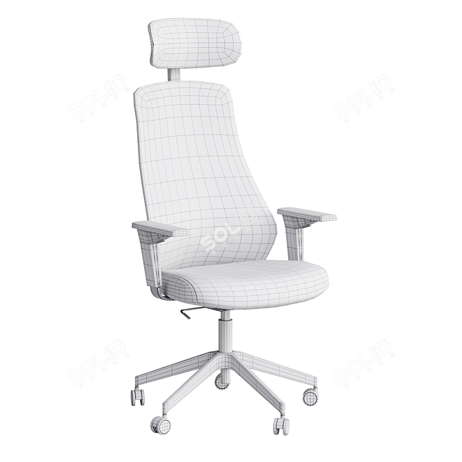 Ergonomic Gaming Chair by MATCHSPEL IKEA 3D model image 6